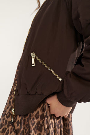 Numph - 706891 Brown Bomber Jacket
