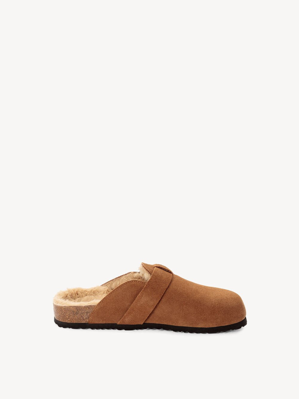 Tamaris - 27601 Tan Fur Lined Mule