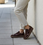 Meline - 525 SBT Brown/Leopard Platform Trainer