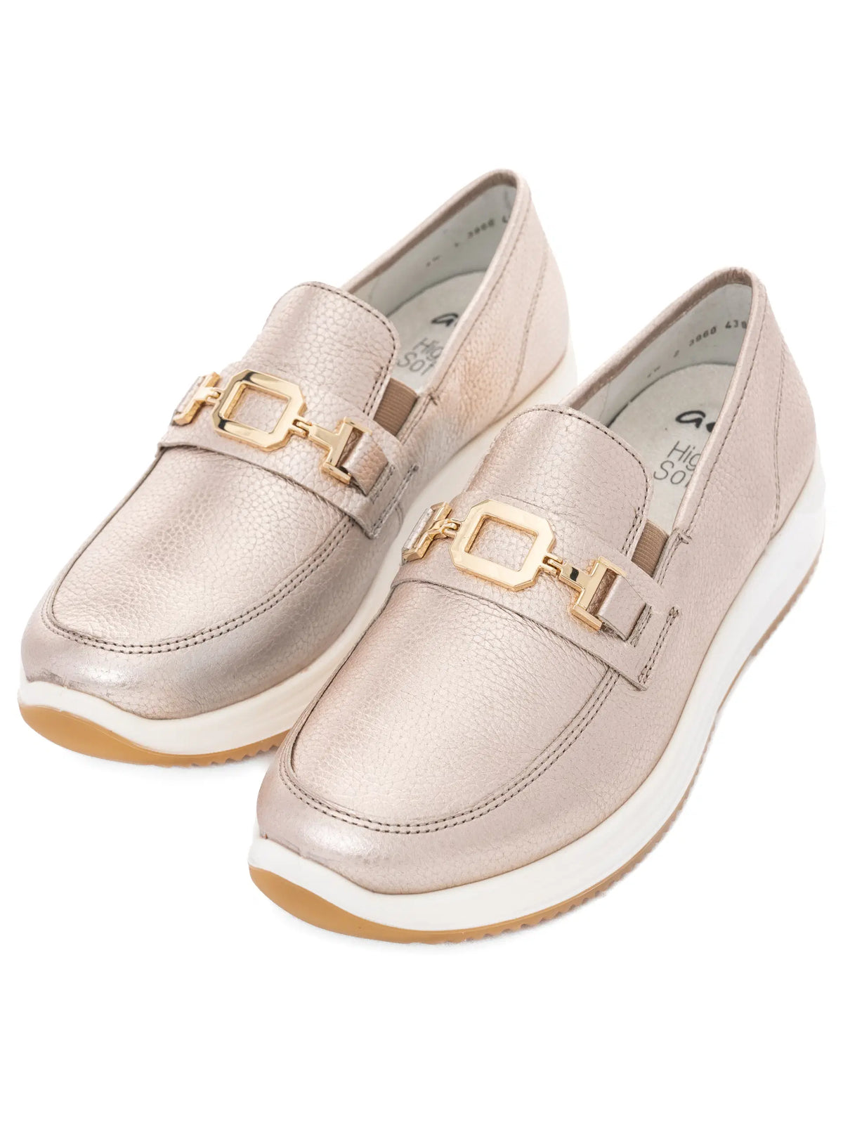 Ara - 25528 Gold Wedge Loafer