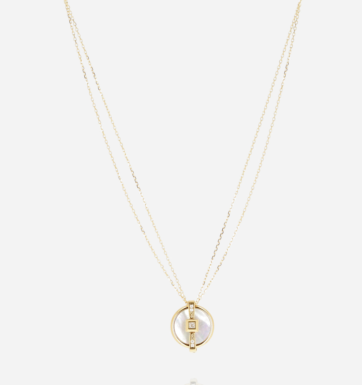 Zag Bijoux - SNM23160 Gold Double Chain Necklace