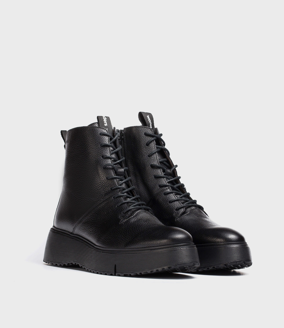 Wonders - A-9350 Black Doc Boot