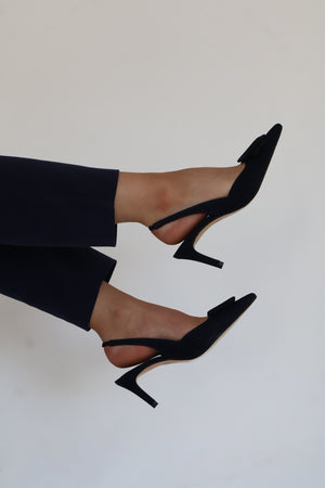 Lodi - Nestor Navy Buckle Slingback