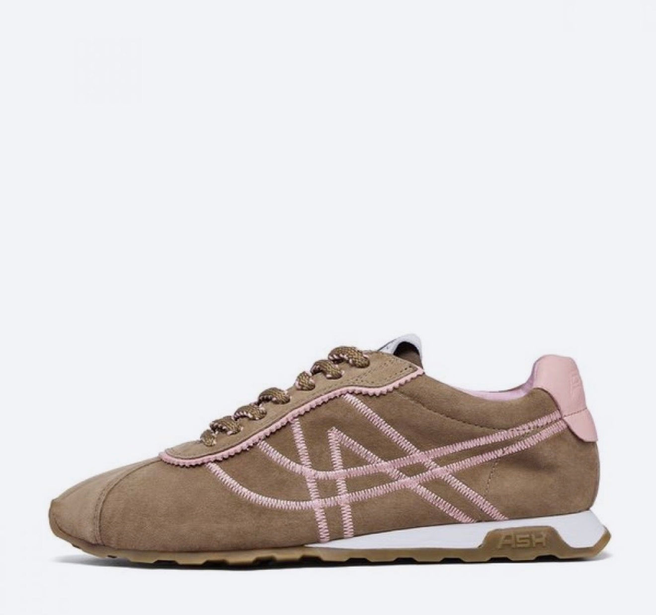 Ash - Killer05 Brown & Pink Suede Trainer
