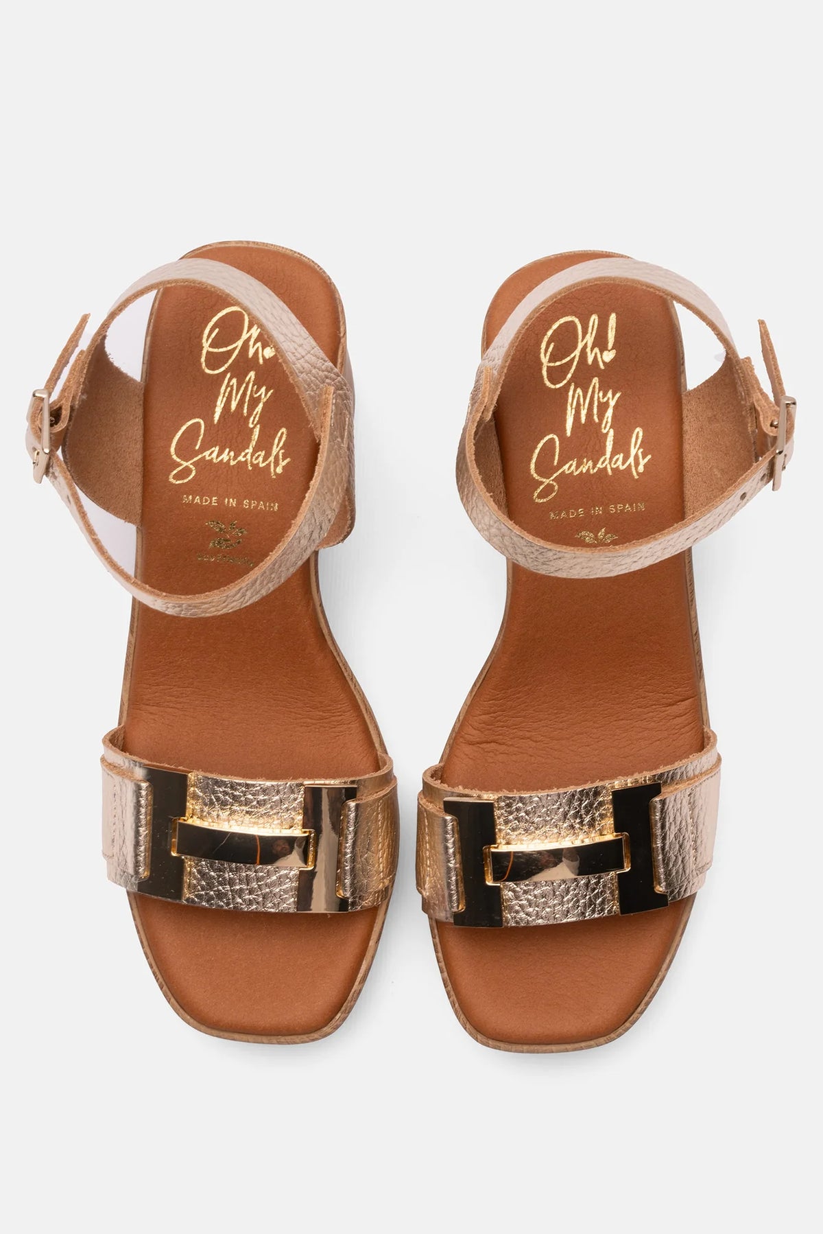 Oh My Sandals - 5636 Gold Platform Sandal