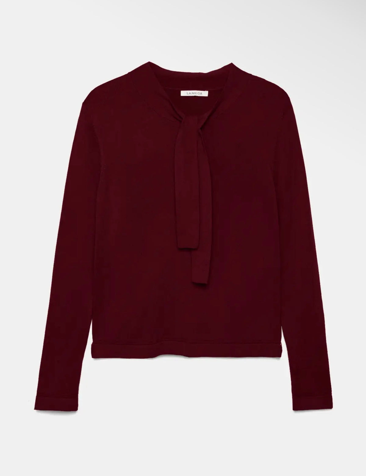 Anna - Burgundy Bow Jumper