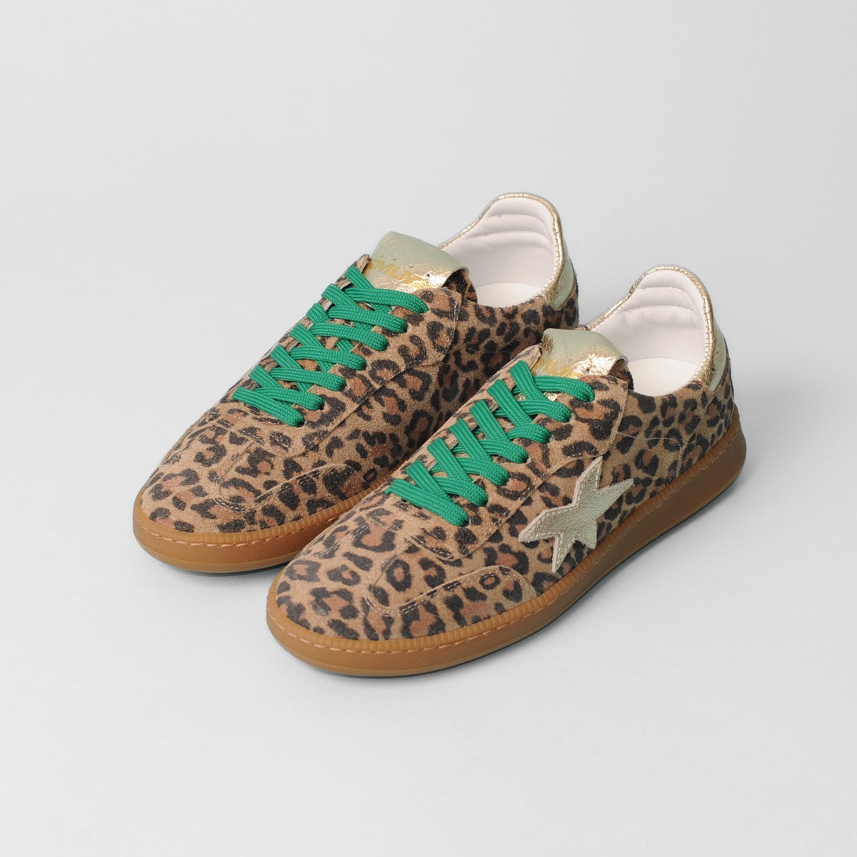 Meline - 525 R Leopard & Green Lace Trainer