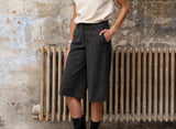 Anna - Charcoal Bermuda Trousers