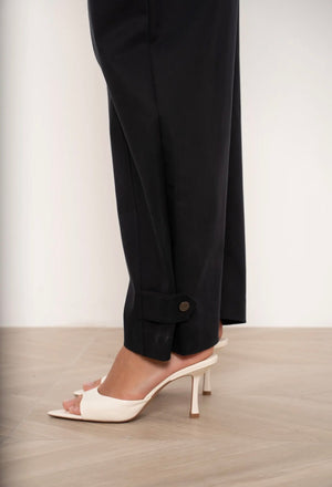 Anna - Black Balloon Trousers