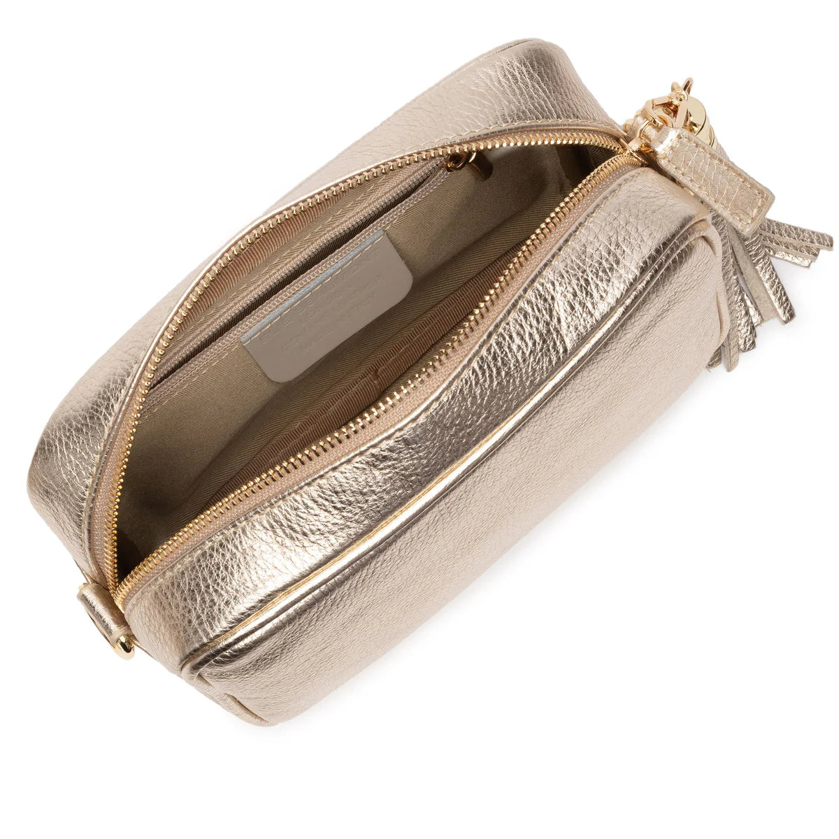 Elie Beaumont - Gold Leather Crossbody Bag