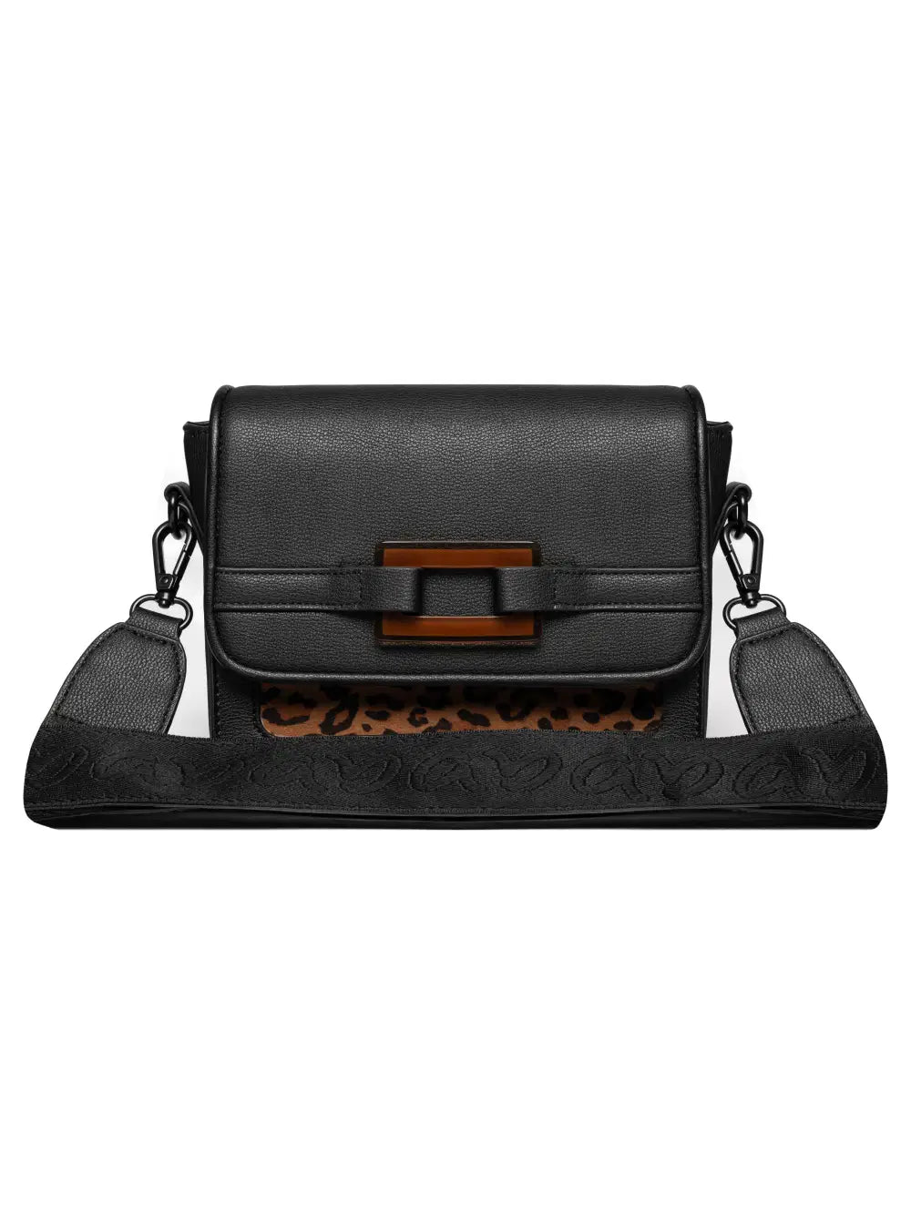 Ara - Malie Black and Leopard Bag