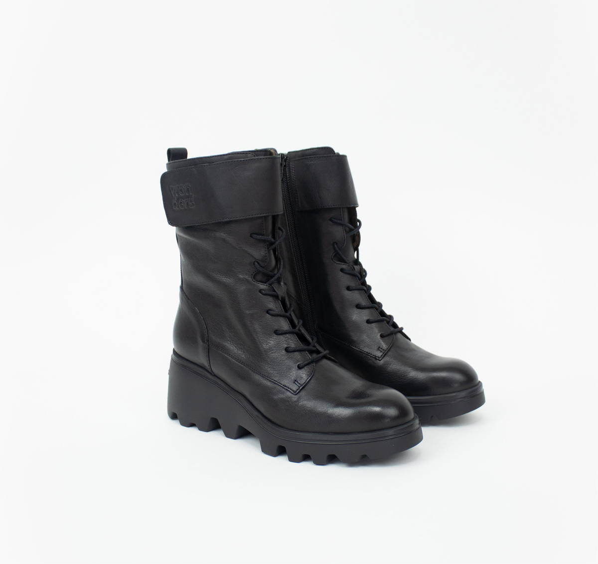 Wonders - G-7021 [Toronto] Black Biker Boot