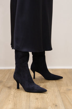 Rachels - Penny8 Navy Suede Knee High