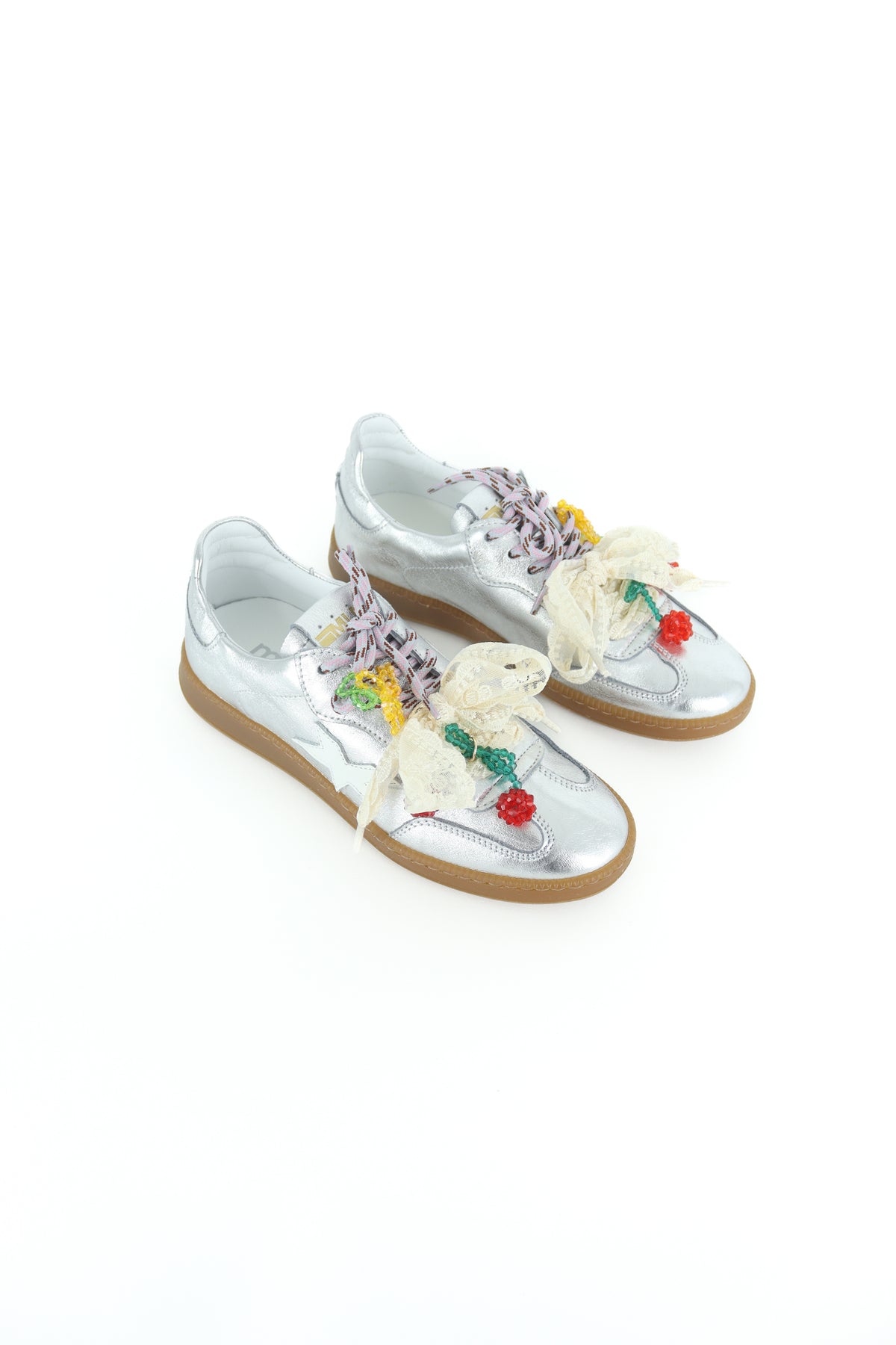 Meline - 525 ACC-R Silver Retro Trainer