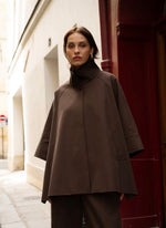 Anna - Brown Cape Jacket
