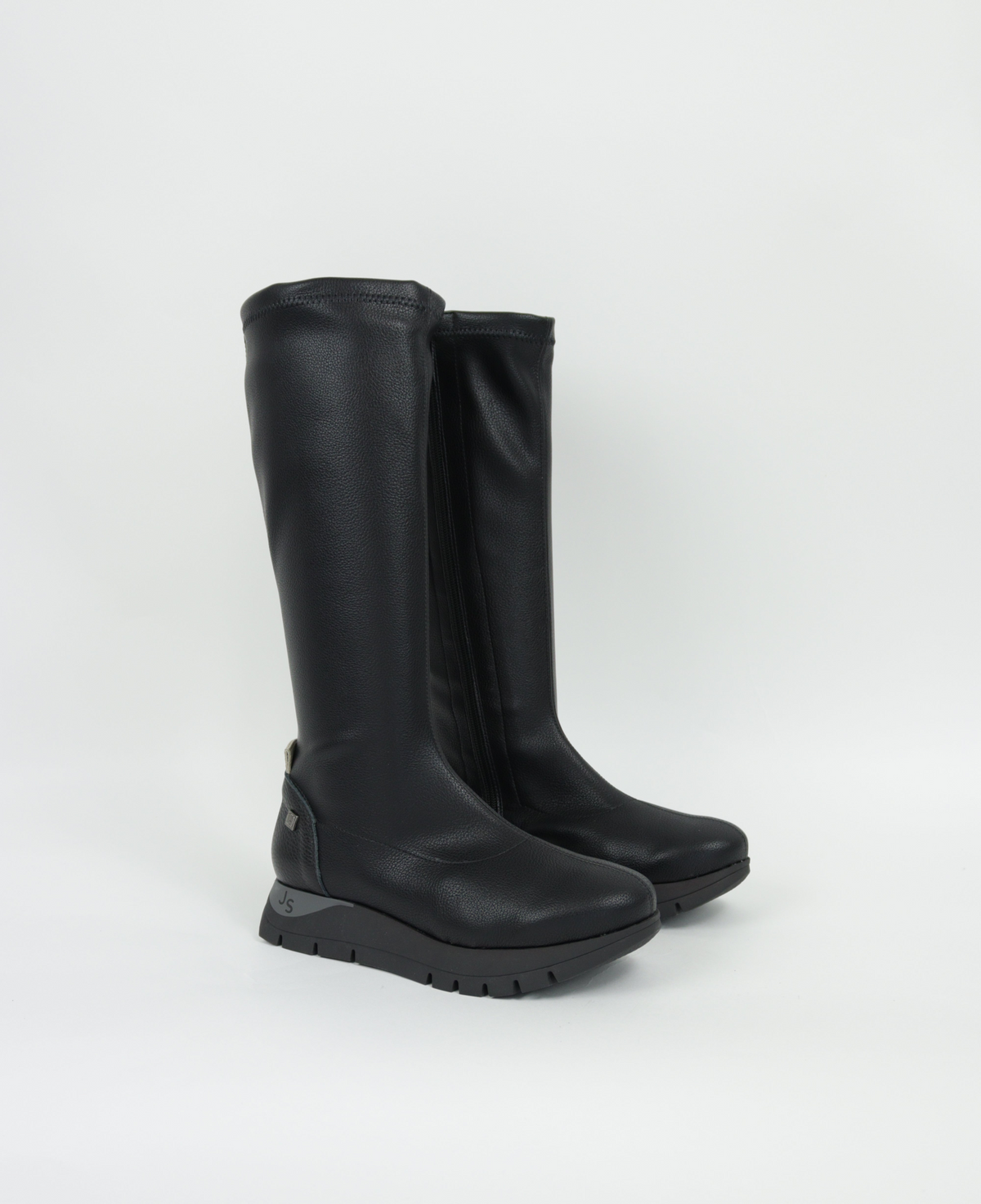 Jose Saenz - 2295 Black Wedge Knee High