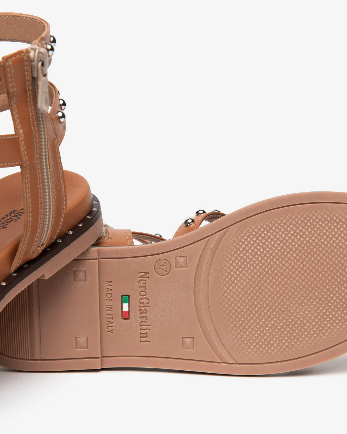 NeroGiardini - E615920D Tan Gladiator Sandal