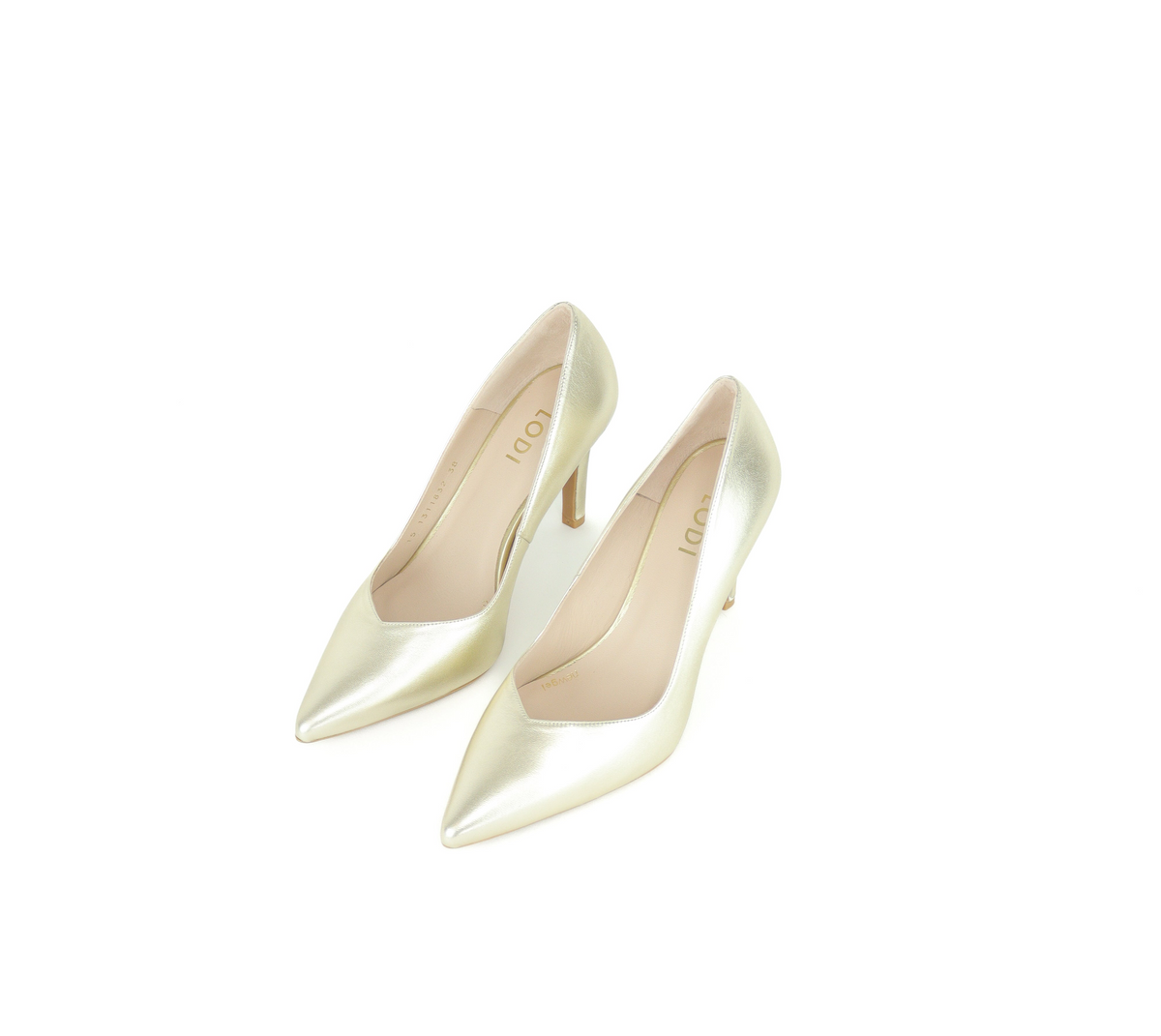 Lodi - Rabot Gold Leather Court Shoe