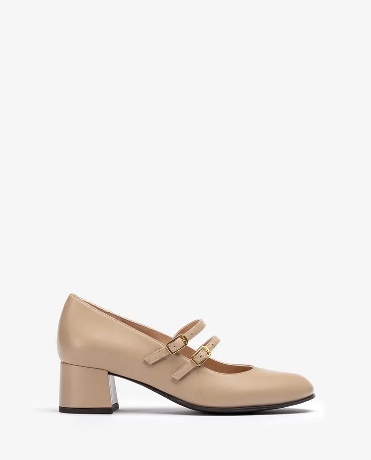 Unisa - Lenzel Nude Leather Mary Jane