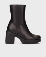 Wonders - H-49101 Black Platform Ankle Boot