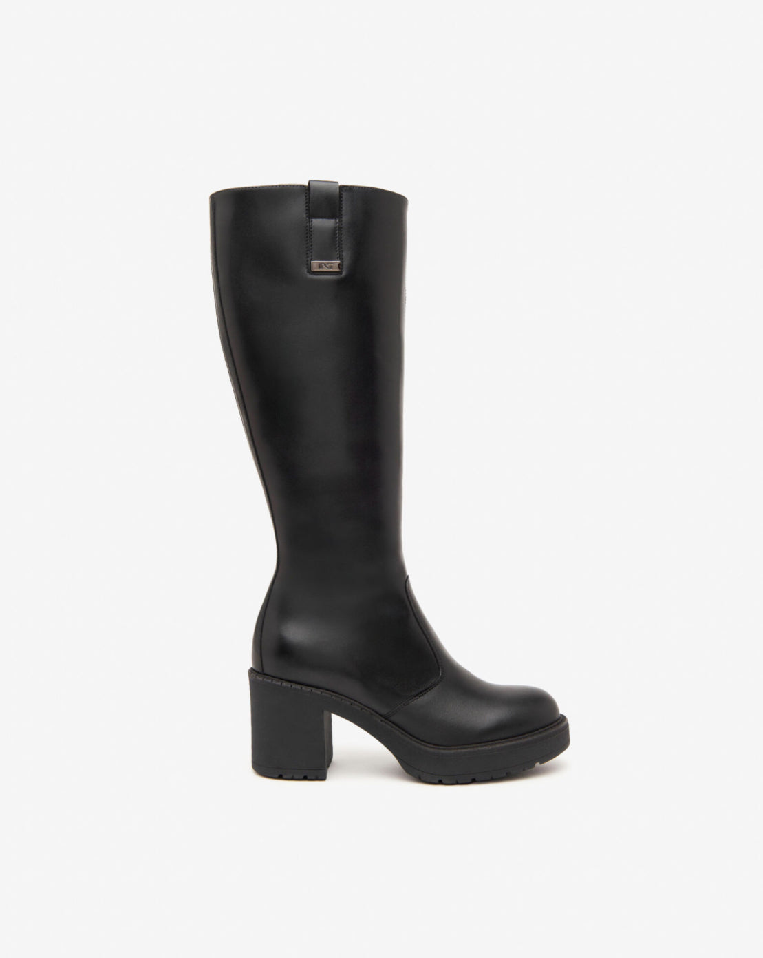 NeroGiardini - I411996D Black Platform Knee High Boot [Generous Fit]