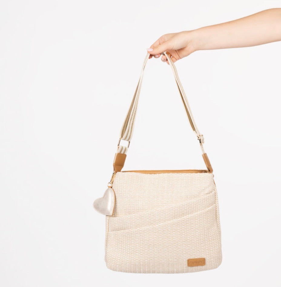Rieker - H1004 Beige Weave Bag