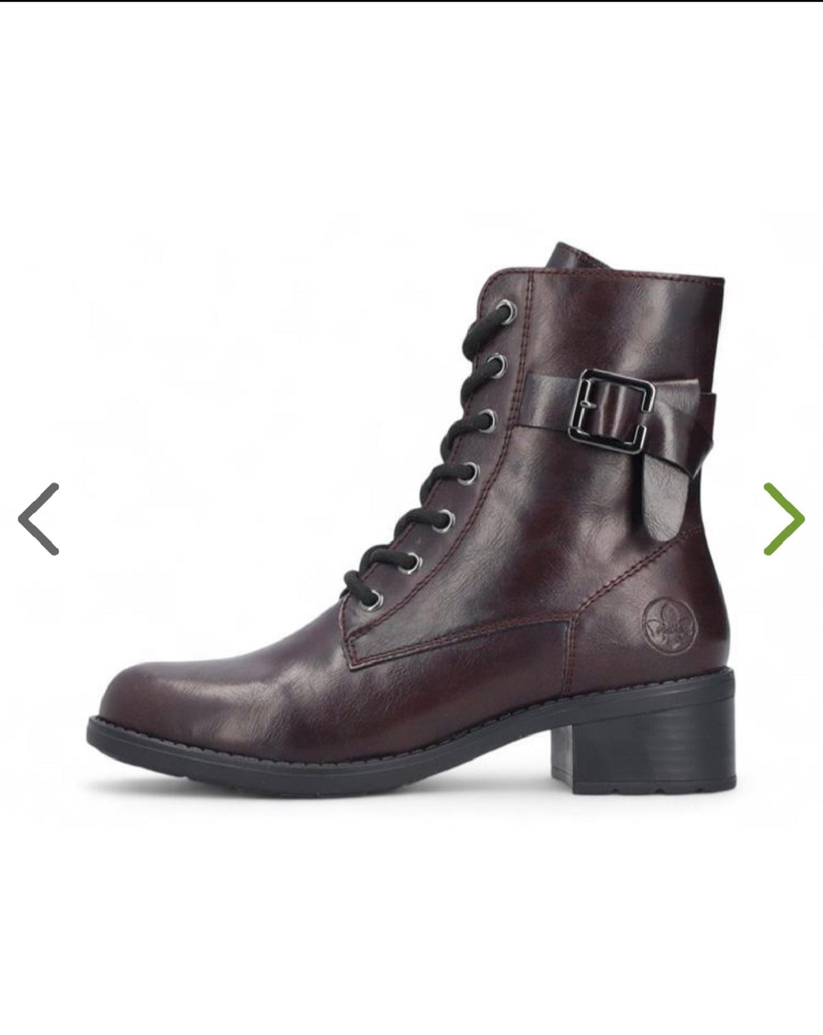 Rieker - 75431 Burgundy Biker Boot