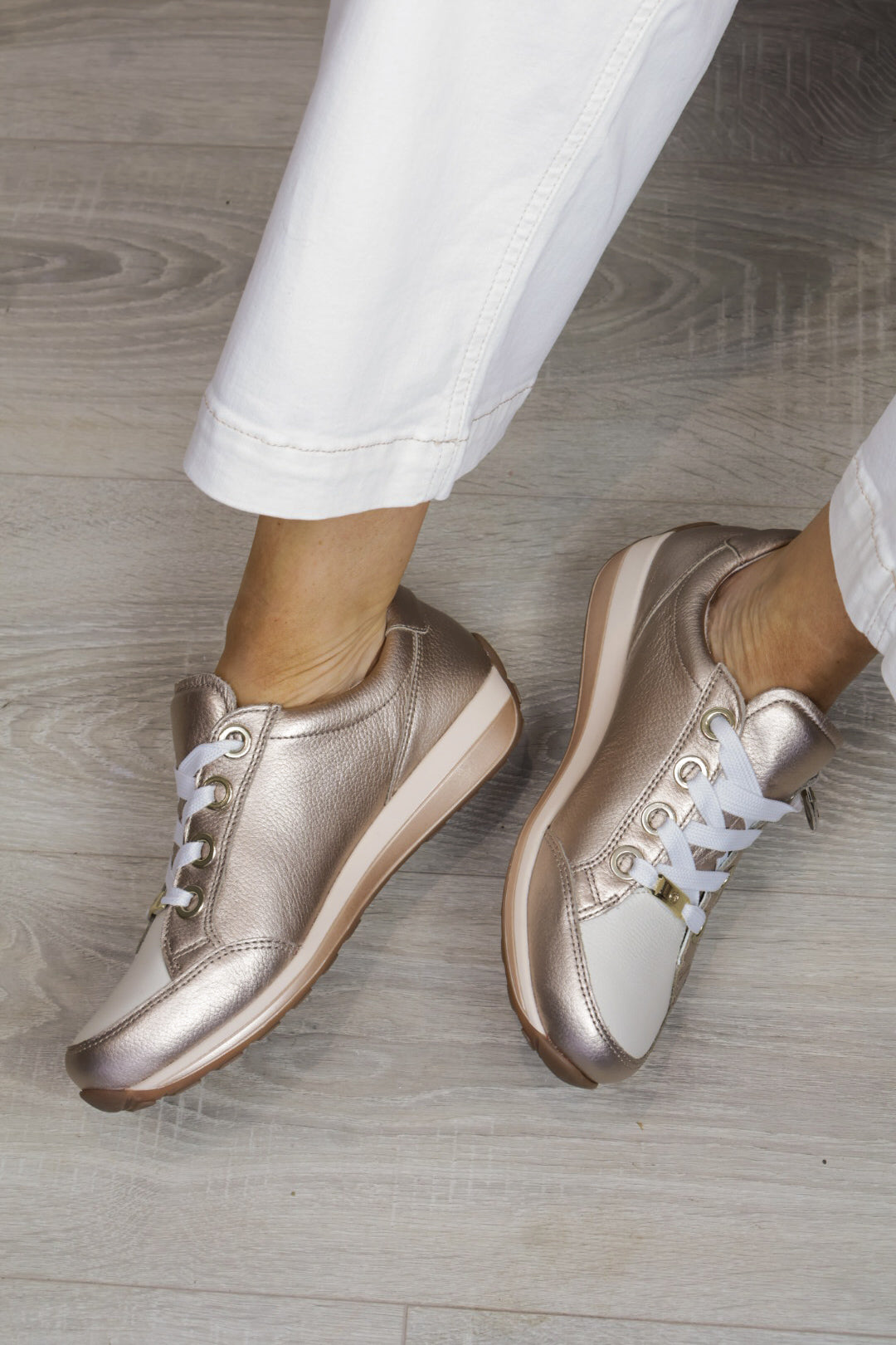 Ara - 44587 Osaka Bronze & Cream Trainer