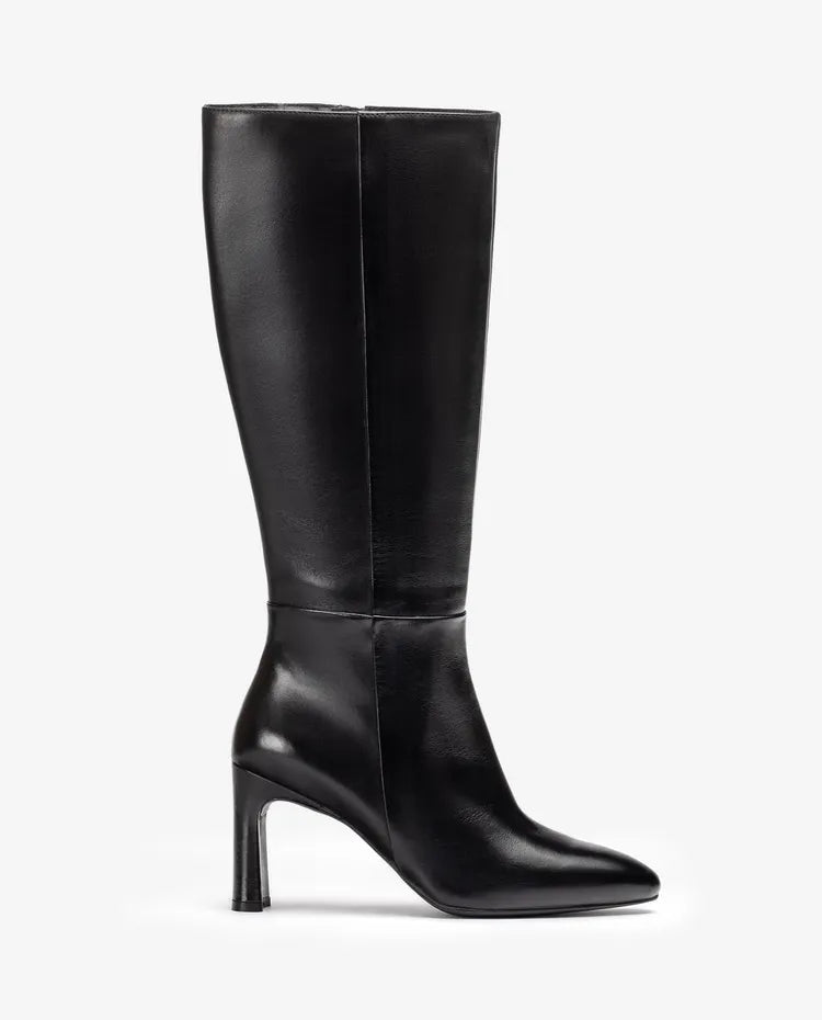 Unisa - Wolcot Black Leather Knee High Boot