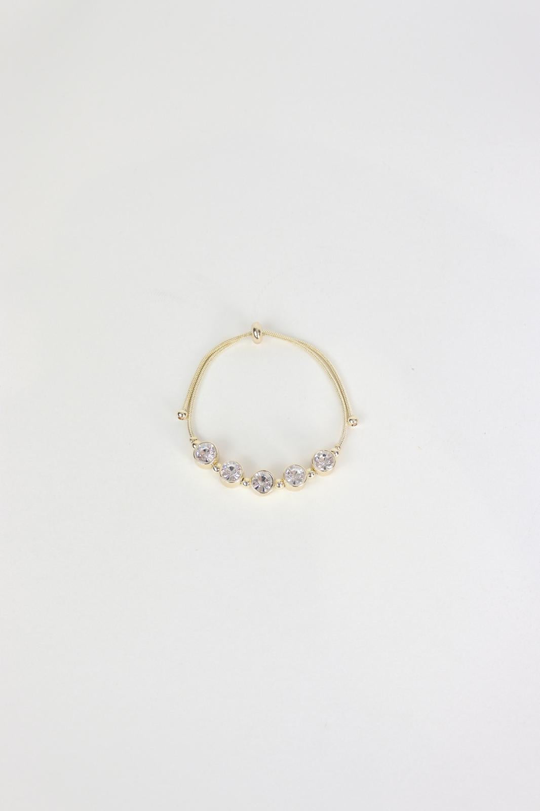 Karen Sampson - J11890 Gold Diamante Bracelet