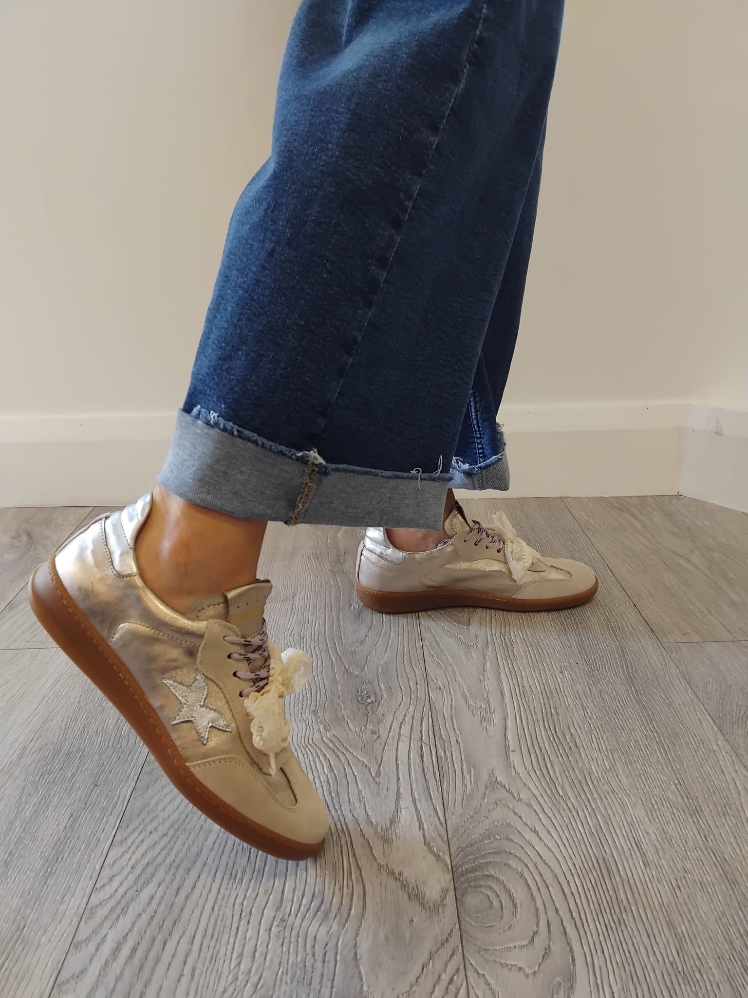 Méliné - 525 ACC-R Gold Retro Trainer