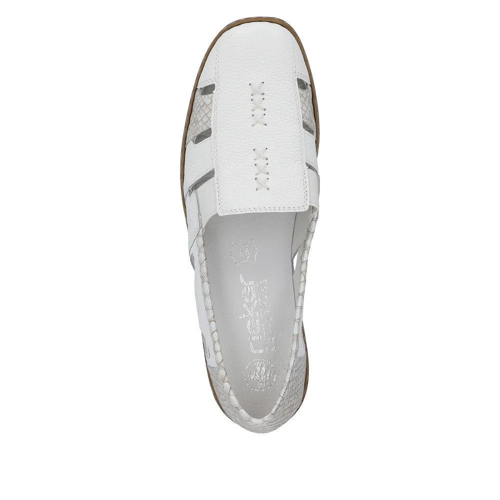 Rieker - 41385 White Slip On