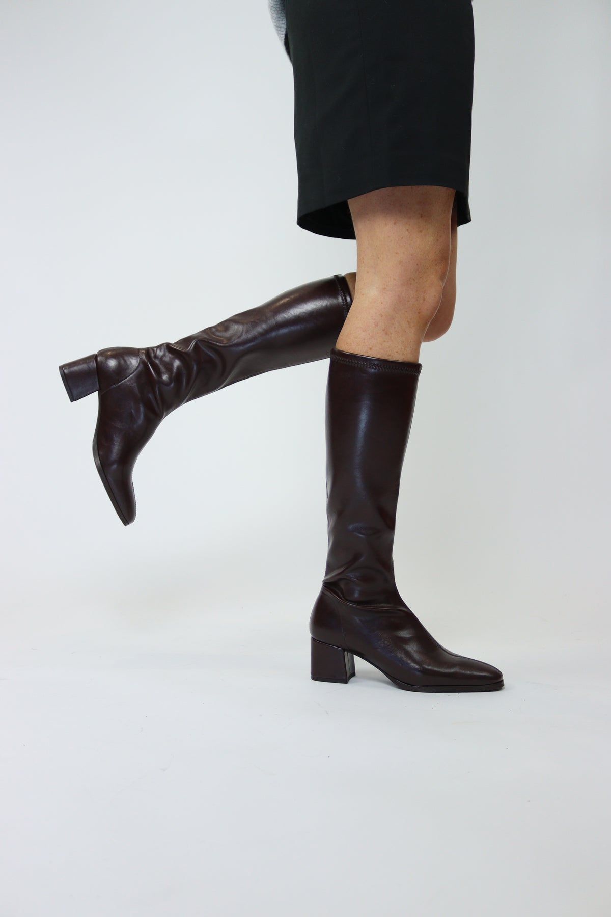 Miss Elastic - 78331 Brown Sock Boot