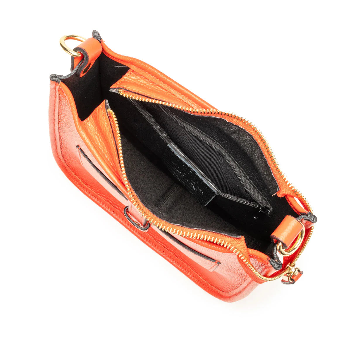 Elie Beaumont - Messenger Orange Crossbody Bag