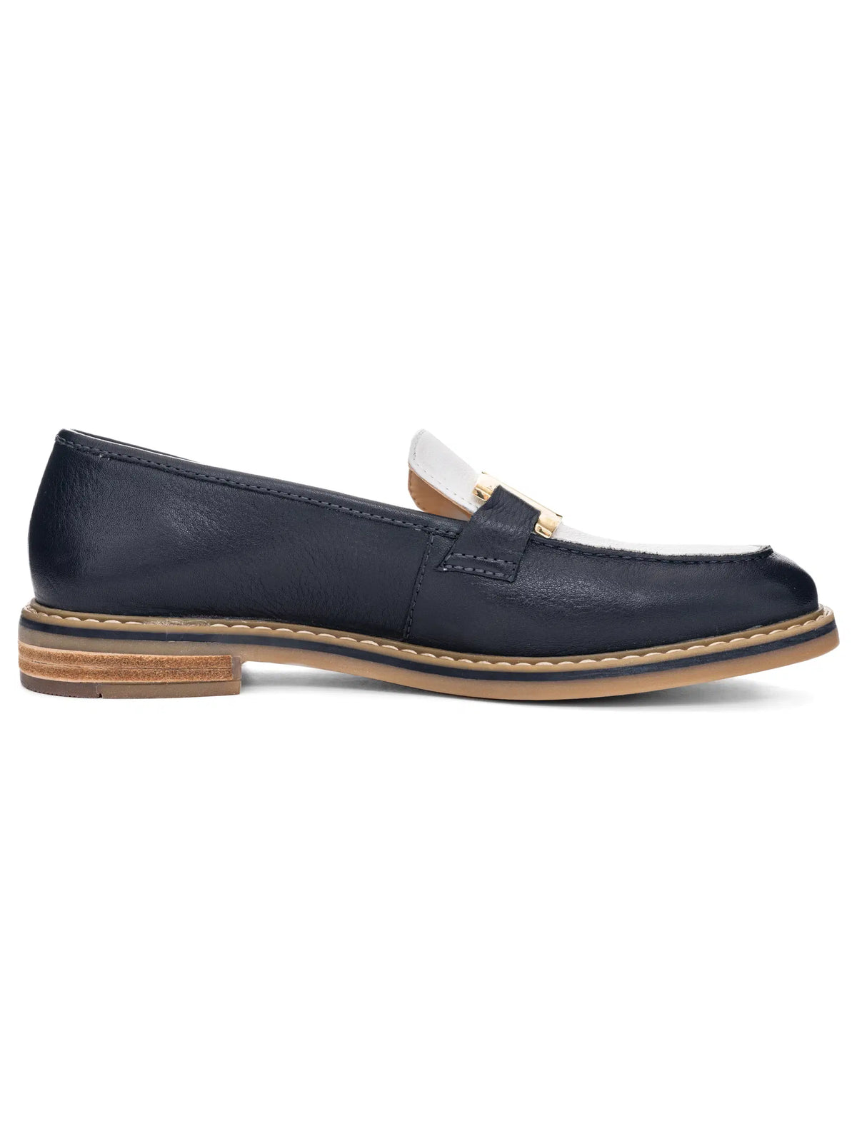 Ara - 11252 Navy and White Loafer