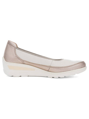 Ara - 50664 Cream and Gold Wedge Shoe