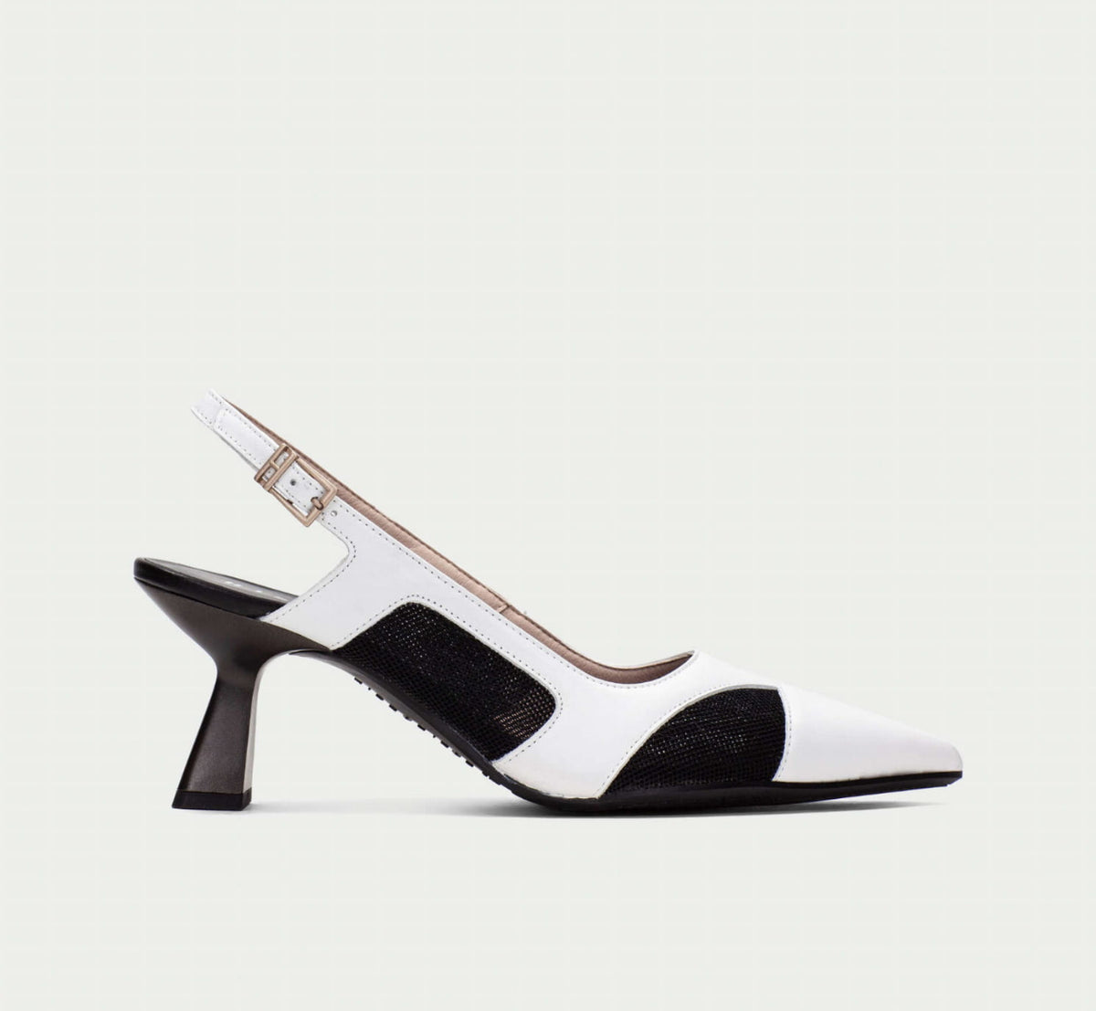 Hispanitas - HV254003 Black and White Slingback