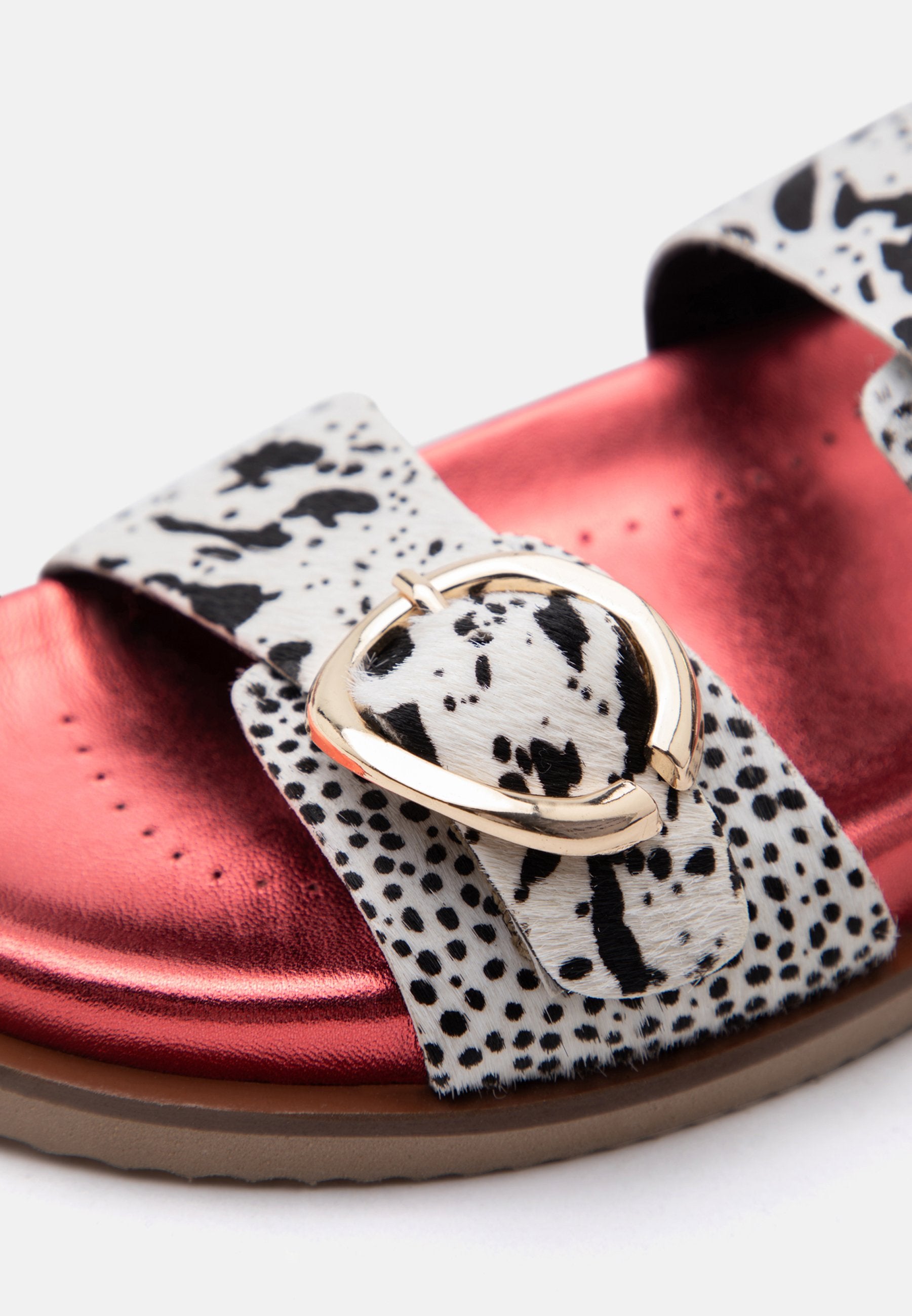 Gioseppo - Carney Red Animal Print Slider