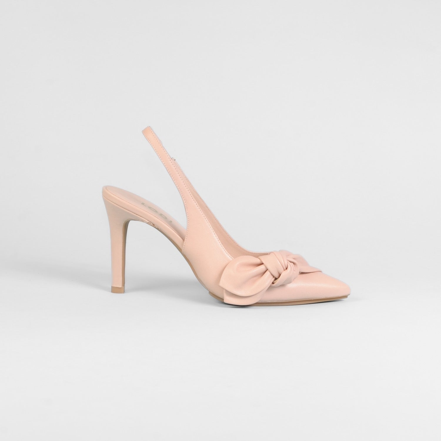 Lodi - Rusileo Blush Pink Bow Medium Heel