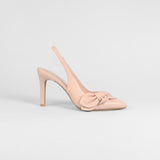 Lodi - Rusileo Blush Pink Bow Medium Heel