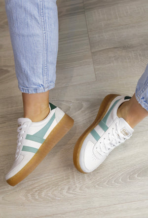 Gola - Grandslam White/Green Trainer