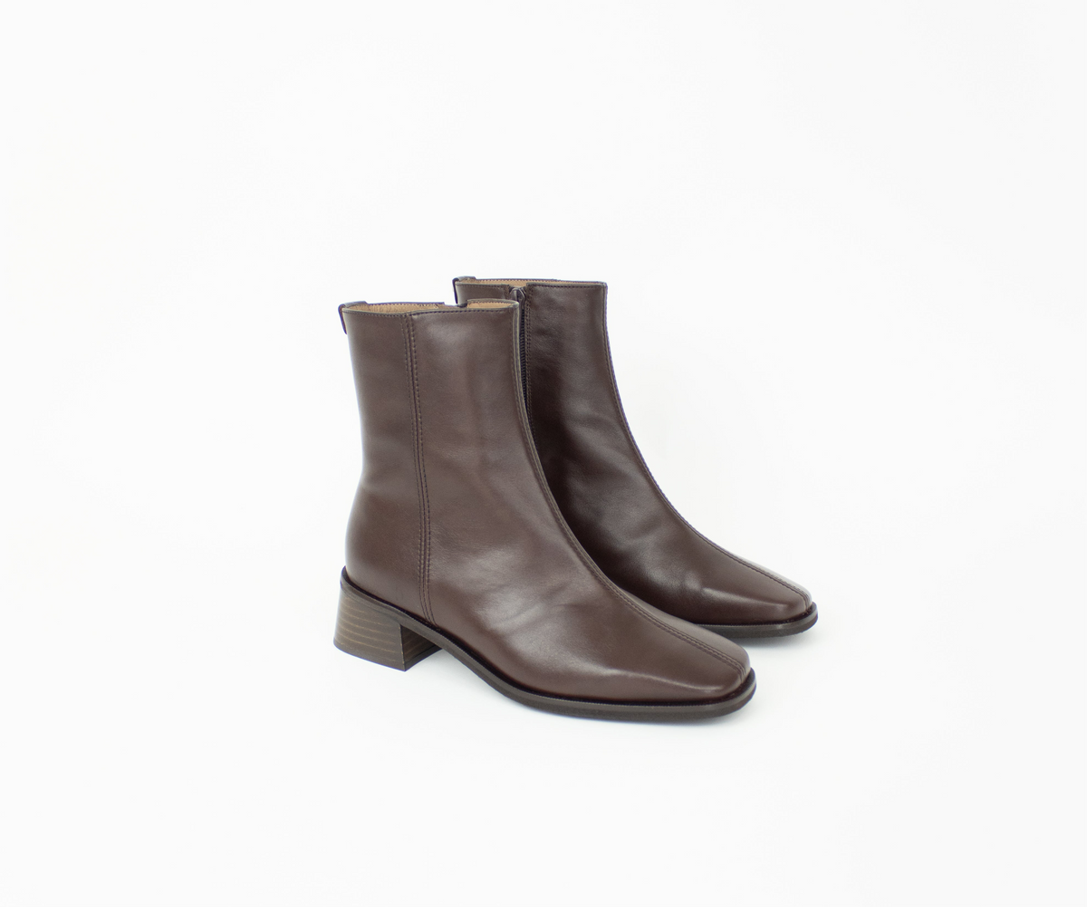 Wonders - D-1601 Chestnut Leather Ankle Boot