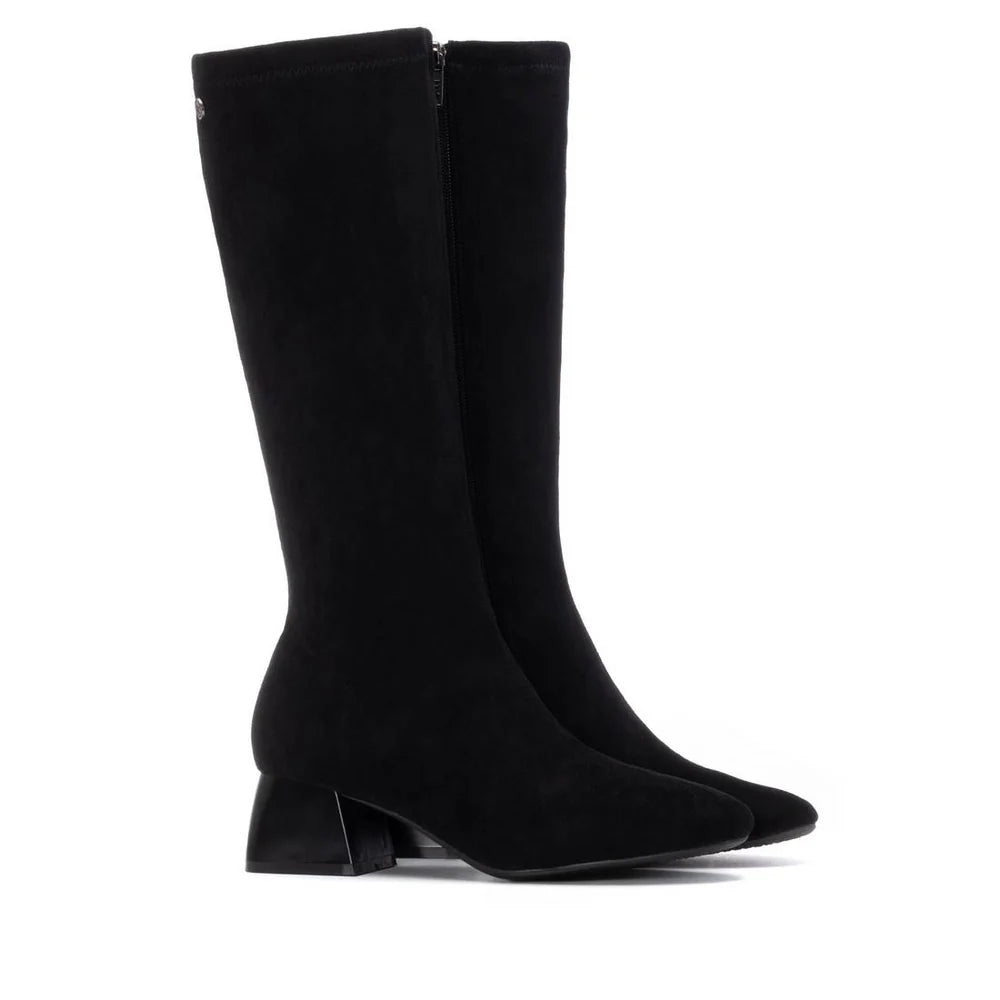 Xti - 144291 Black Stretch Mid Calf Boot