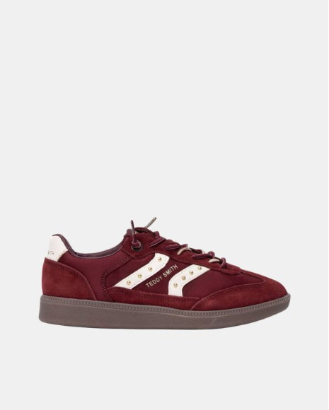 Teddy Smith - 121103 Burgundy Slip On Trainer