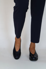 Wonders - C-33100 Navy Patent Wedge Pump
