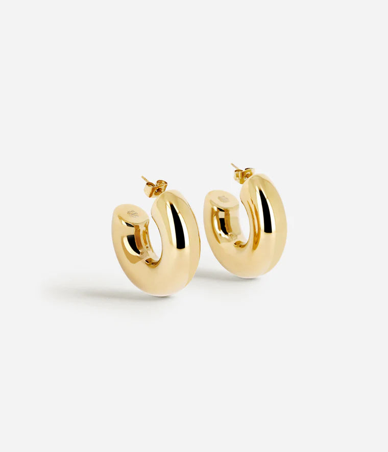 ZAG BIJOUX - SC21313 Gold Hoop Earrings