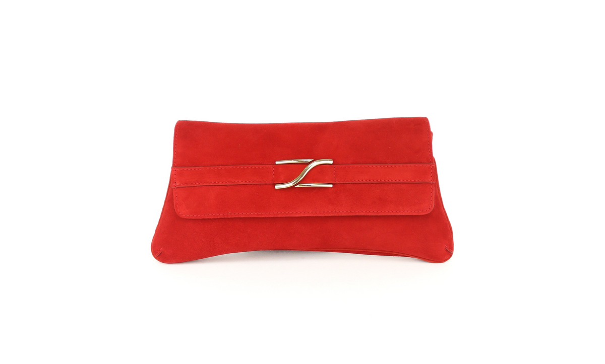 Unisa - ZBLAIR Red Suede Clutch