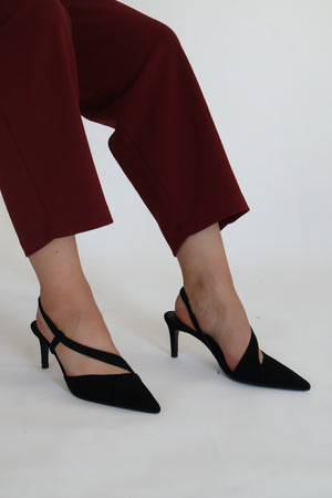 Lodi - Naltom Black Strap Slingback