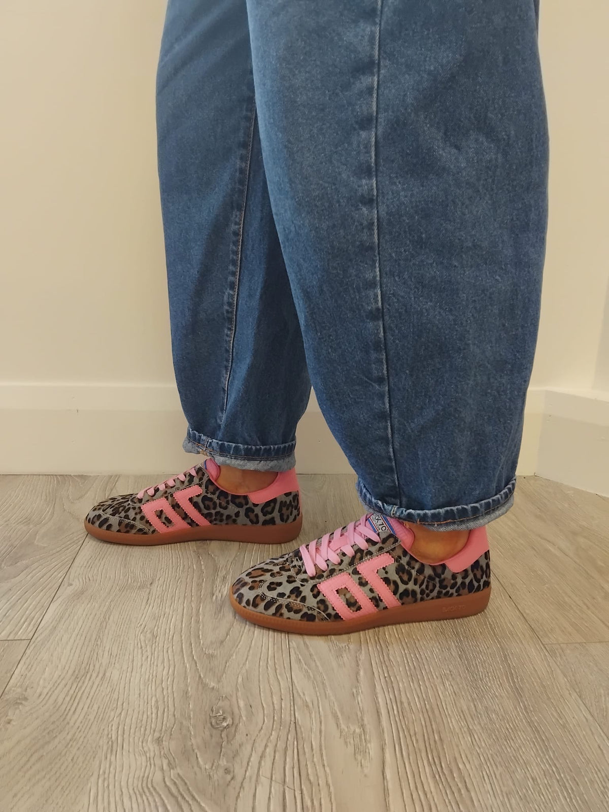 Back 70 - Cloud P33 Leopard and Pink Trainer