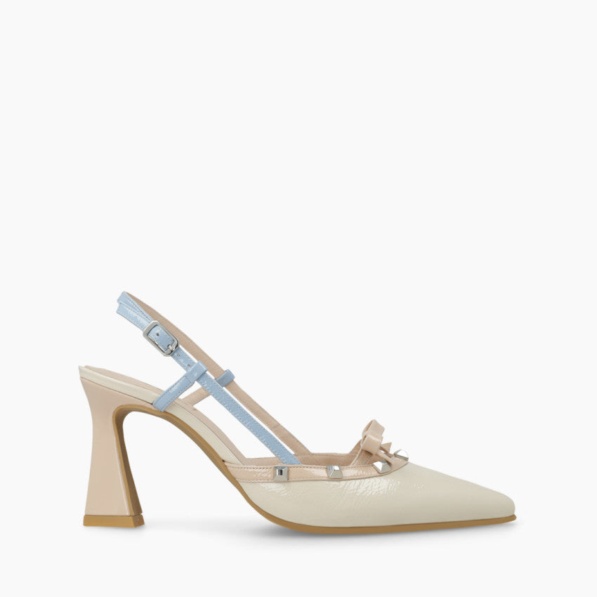 Lodi - Ramsuir Ivory Multi Slingback